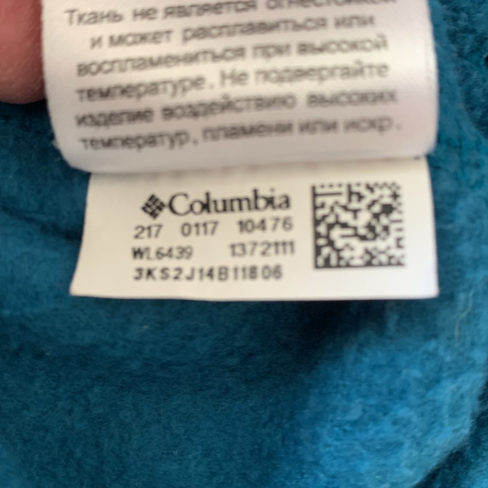 Columbia Blue/Teal Women's Fleece Jacket EUC - Picture 8 of 9